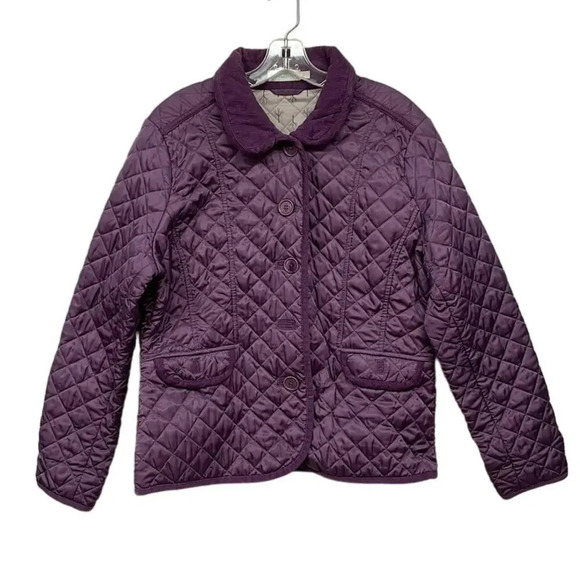 Cuddledown Quilted Deep Purple Coat Size Large (L) - Picture 1 of 8